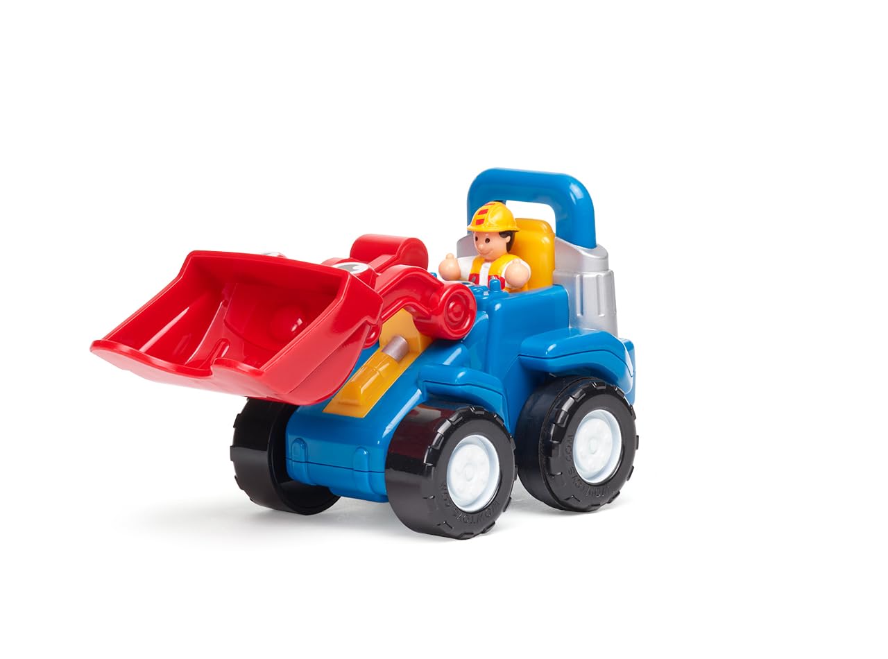 Wow Toys Lift-It Luke - Friction Powered Forklift Toy with Driver Figure | Toddler Construction Vehicle Toy Ages 1.5-5 Years