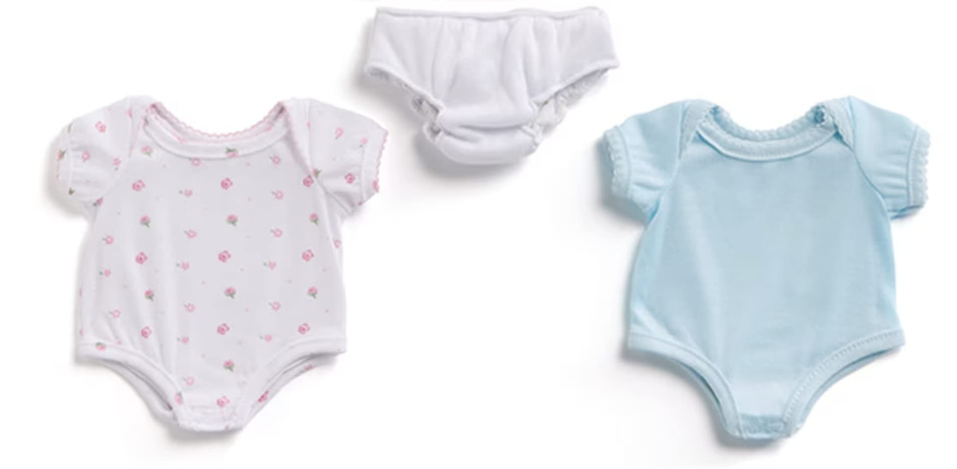 JC Toys, for Keeps! La Newborn by Berenguer Outfit Gift Set for 15-17" Dolls - 6 Pcs for Children 2+, Pink, Blue