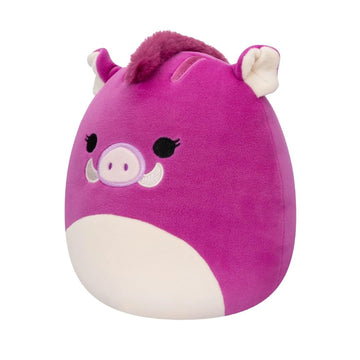 Squishmallows SQCR04127 Original 7.5-Inch-Jenna The Purple Boar, Black