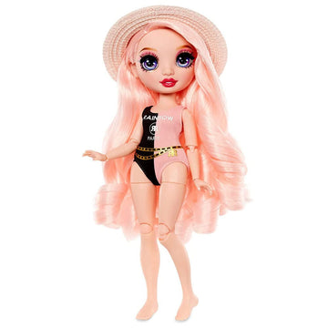 Rainbow High Pacific Coast Bella Parker- Pink Fashion Doll with 2 Designer Outfits, Pool Accessories Playset, Interchangeable Legs, Toys for Kids, for