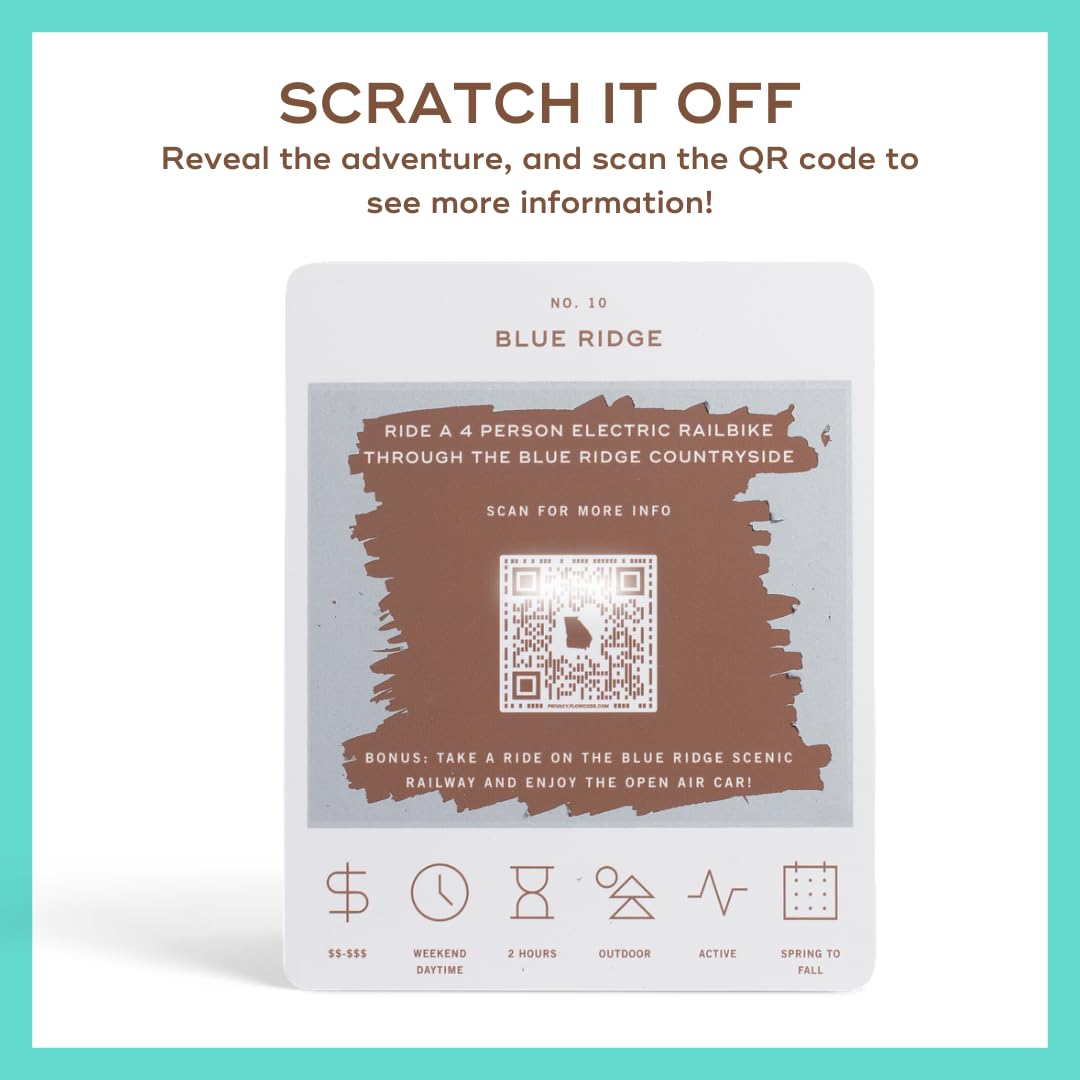 Reach International Outfitters Georgia Adventure Bucket List: 50 Scratch-Off Cards for Outdoor Activities, Tourist Attractions, and Road Trips