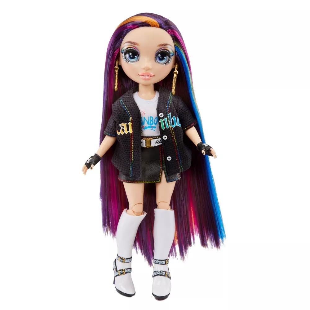 Rainbow High Rockstar Fashion Doll 2 Complete Outfits & Rockband Essentials Choose Carmen Major, Vanessa Tempo, Lyric Lucas (Lyric Lucas)