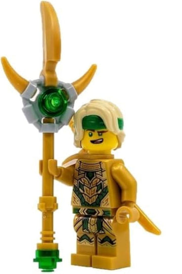 LEGO Ninjago: Lloyd Golden Oni Minifigure with Staff Weapon