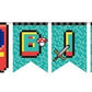 Oojami Video Gaming Party Supplies 3 Pack, 54x108" Table Covers + Banner