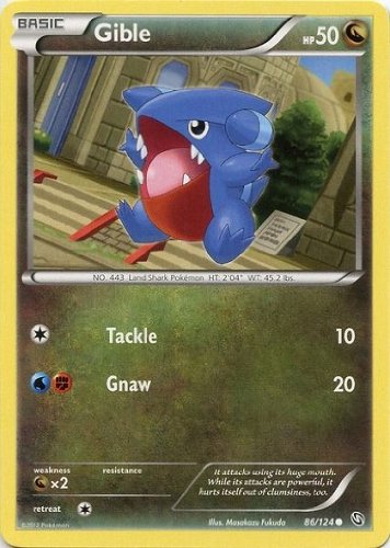 Pokemon - Gible (86) - BW - Dragons Exalted