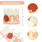 Agkvw Little Pumpkin 1st Birthday Crown - Floral Pumpkin Birthday Crown, Autumn Birthday Decorations, Cake Smash Photo Props