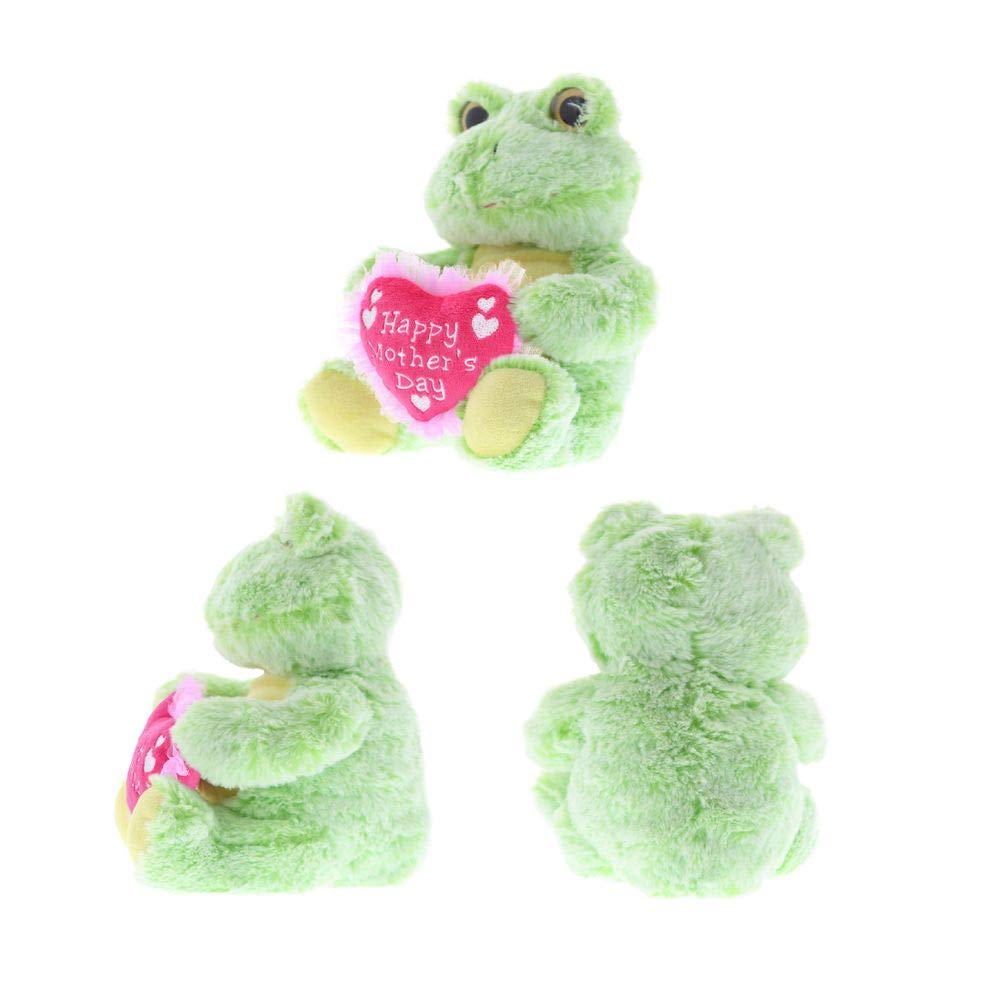 DolliBu Happy Mother's Day Stuffed Animal, Heart Message for Best Mommy, Grandma, Wife, Step Mom, Mama - Cute Soft Adorable Sentiment Plush Teddy Bear