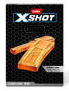 XSHOT Skins Pro Twin Clip Pack by ZURU - 2 High Capacity Dart Clips (20 Dart Each) - Compatible with XSHOT Pro Longshot Blaster - Includes Half & Full