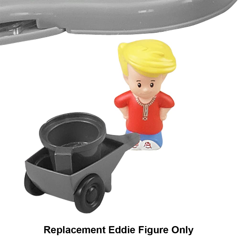 Replacement Part for Fisher-Price Little People Around The Farm Mega Set Playset - CBG45 ~ Replacement Little Boy Eddie Figure ~ Red Shirt - Blue