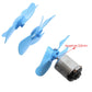 40PCS 4-Blade Propeller Blades, 2mm Shaft Mini Plastic Propellers for DC Motor, Compatible with Mini Fan, Remote Control Boat, Windmill Model, Science