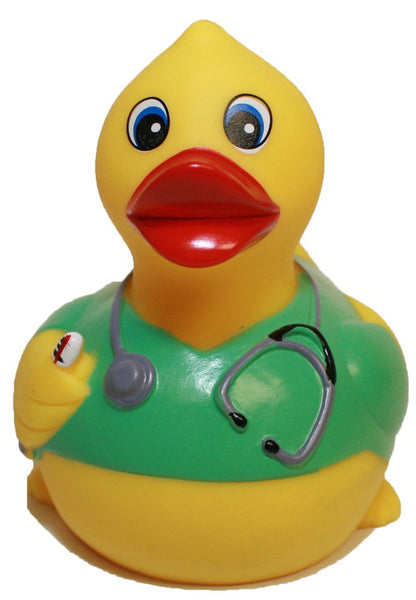 MORTENTR Rubber Ducks Family Nurse Rubber Duck, Brand Toy Bathtub Rubber Ducks That Squeak, Rubber Ducky Gift Birthday Baby Shower, All Depts Med