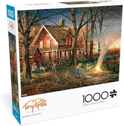 Buffalo Games Terry Redlin Autumn Evening 1000 Piece Jigsaw Puzzle, Adults