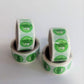 0.5" I Got My COVID-19 Vaccine, Stickers (Green, 100 Per Roll, 3 Inch Core)