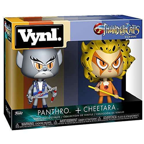 Funko Panthro & Cheetara: Vynl. Vinyl Figurine Bundle with 1 Compatible Protector (24566 - B)