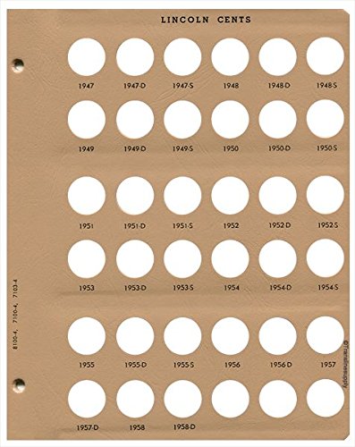 Dansco US Lincoln Wheat Cent Coin Album 1909 - 1958 #7103