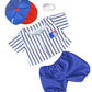 All Stars Baseball Uniform Teddy Bear Clothes Fits Most 14" - 18" Build-a-Bear, and Make Your Own Stuffed Animals