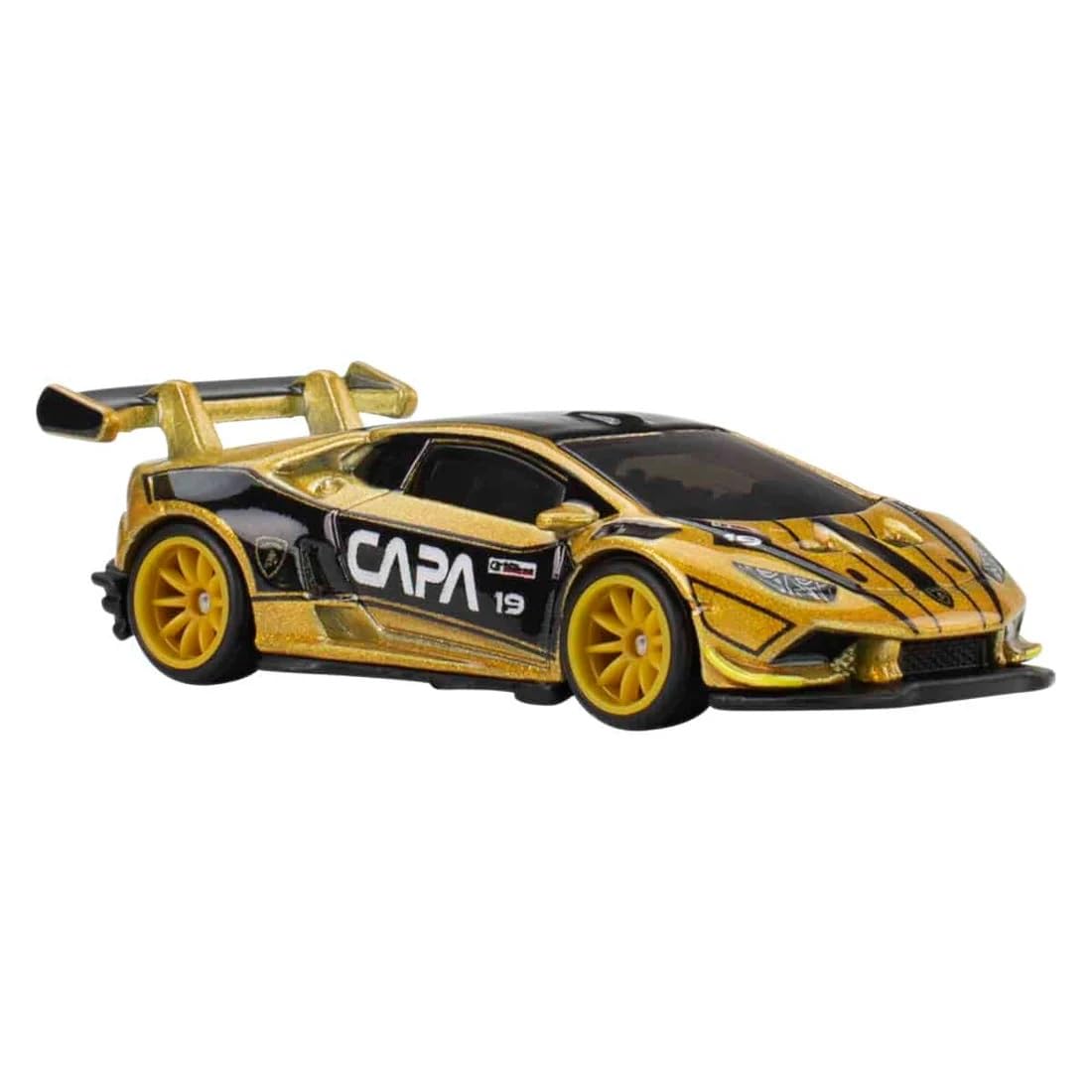 Hot Wheels Premium Pop Culture Gran Turismo Lamborghini Huracán LP 620-2 Super Trofeo 1:64 Scale Die-Cast Car, Metal Body & Real Riders Tires