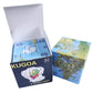 World Map Design 3X3X3 Speed Cube,Geography Learning Puzzle Toy