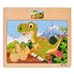CCLIFE Wooden Jigsaw Puzzles Set for Kids 2-5 Years 12 Piece Colorful Wooden Educational Animal Puzzles (4 Puzzles)
