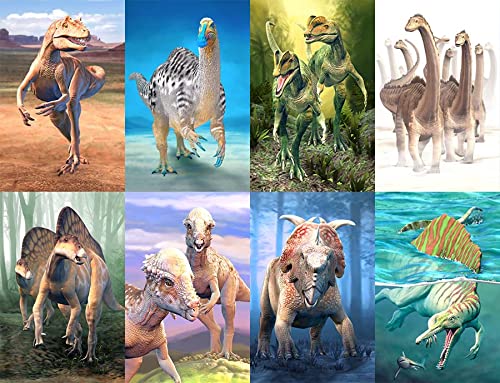 Artgame 3D Dinosaur Fact Cards - Blue