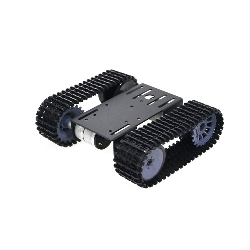 Treedix Tracked Robot Smart Car 12V Motor Value TP101 Robot Tank Track Chassis Metal Bottom Plate Compatible with Arduino