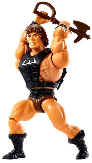 Masters of the Universe Origins Action Figure, WUN-DAR, Savage He-Man, Articulated Collectible Motu Toy with Accessory and Mini Comic (HDY24)
