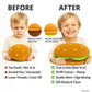 T play Burger Pillow Plush for Kids: Soft Stuffed Hamburger Throw - Skin-Friendly Cheeseburger Room Decor - Cute 3D Shaped Food Gifts 8-12 Yrs 18"