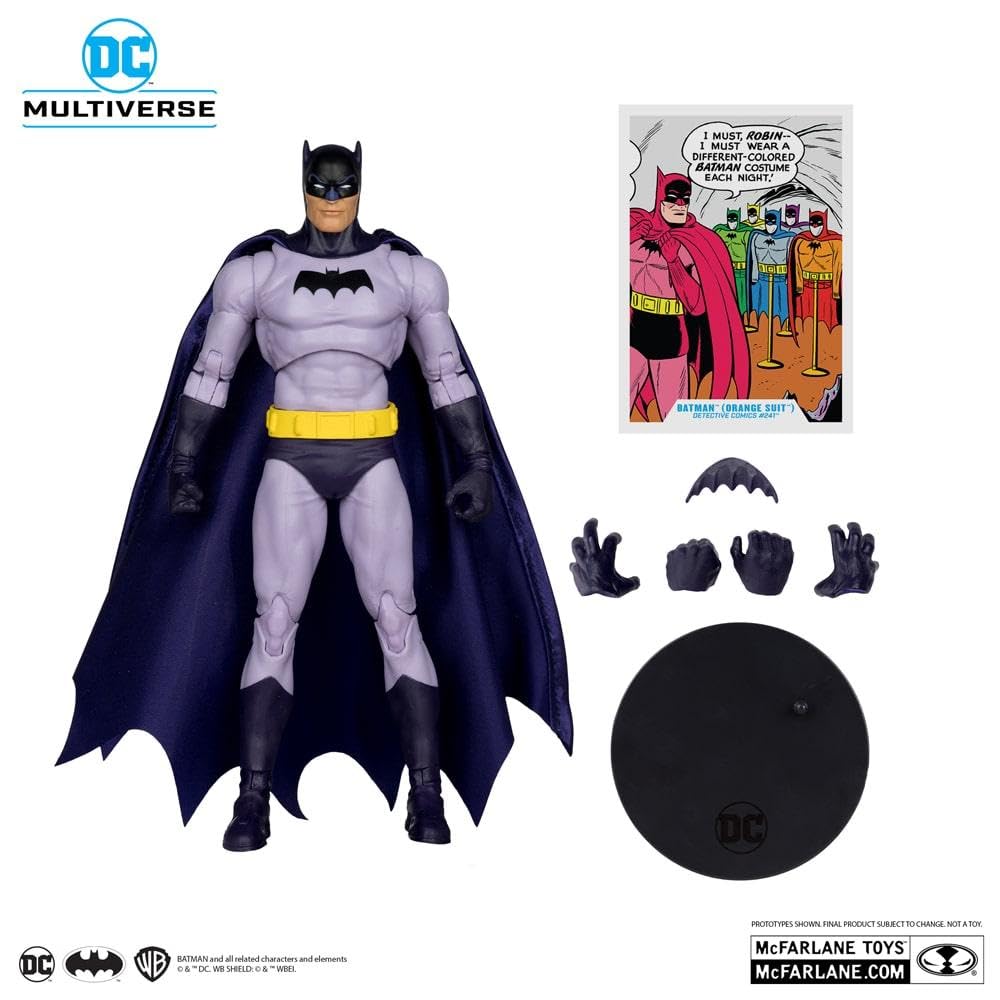 DC Multiverse Detective Comics #241 7 Inch Action Figure Exclusive - Batman (Purple Suit) Red Platinum