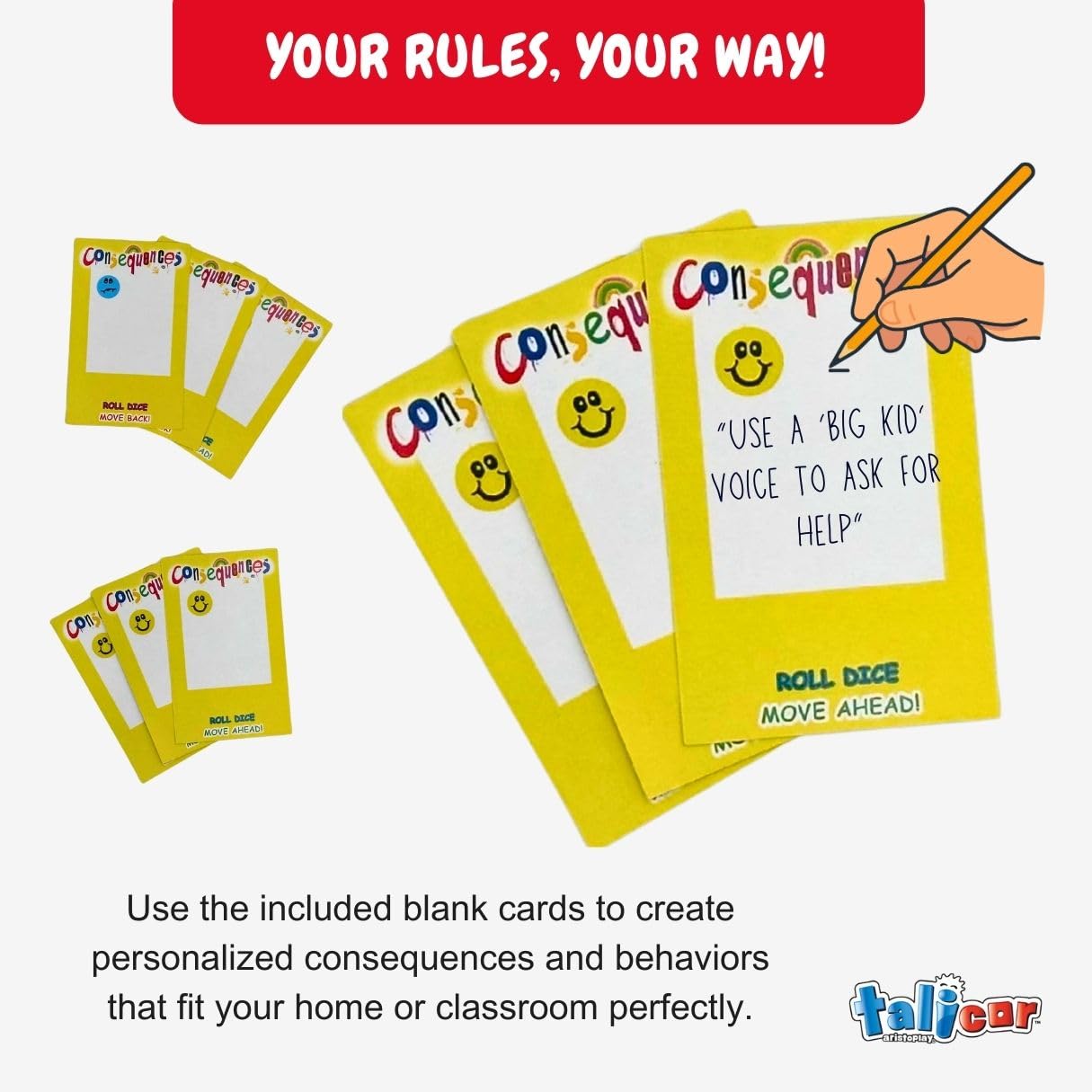 Talicor Consequences - The Ultimate Behavior Board Game for Preschoolers Age 3+