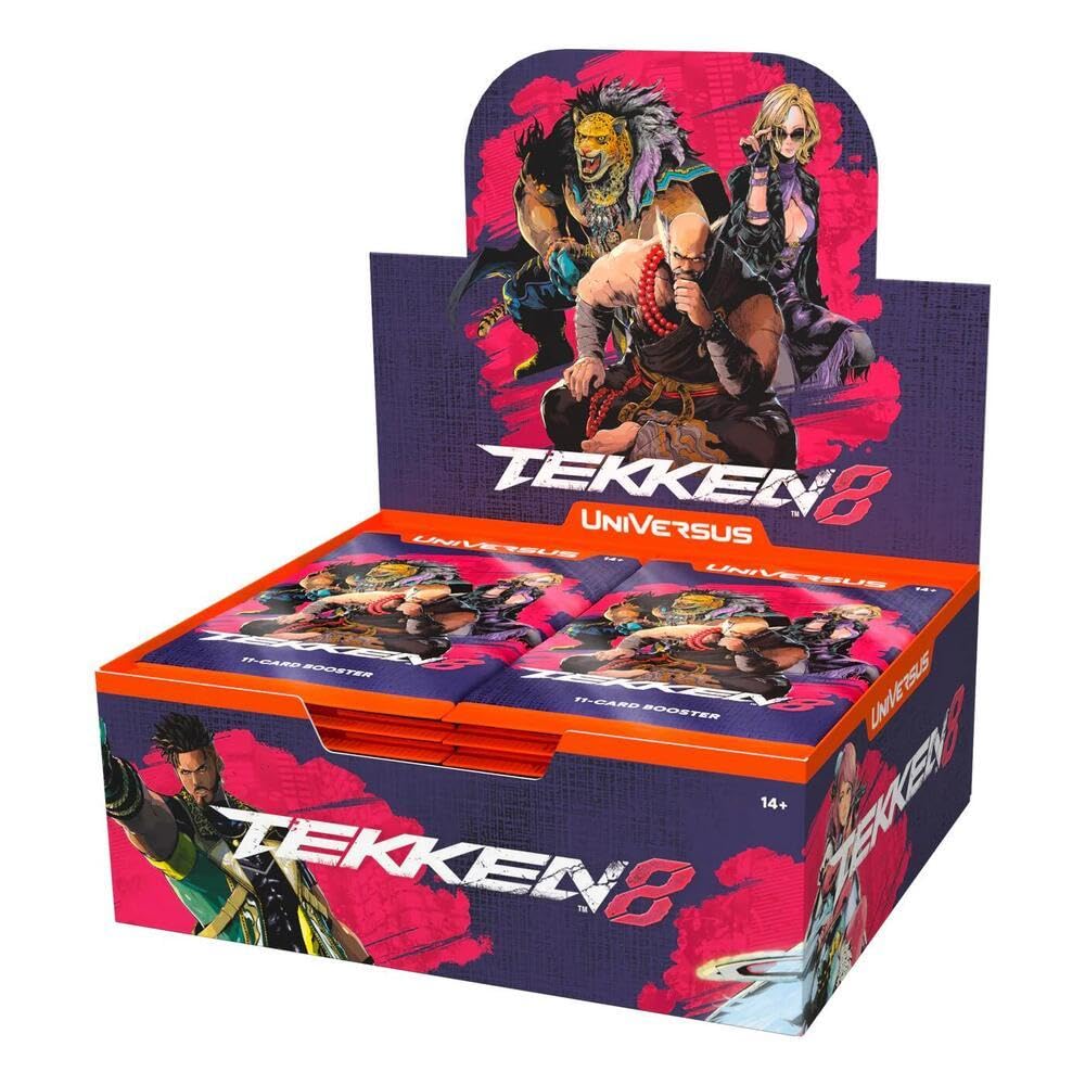 UVS Games UniVersus Tekken 8 Booster Display - 24 Packs, 11 Cards Per Pack, English Collectible Trading Card Game