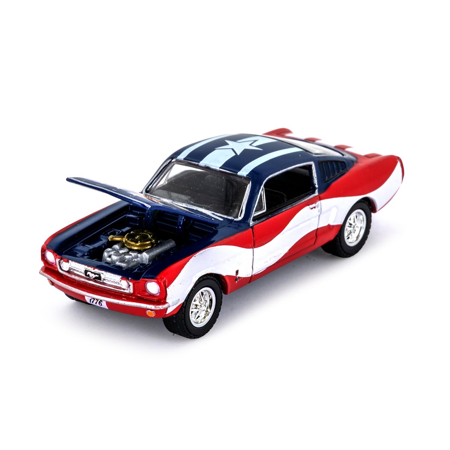 Greenlight 1965 Ford Mustang 1:64 Diecast - 250 Years of Freedom (1776-2026) Patriotic Eagle Design - 1 of 1,776 Sequentially Numbered Hobby Exclusive