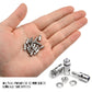 WMYCONGCONG 15 PCS Nylon Control Horns 21x11 mm + Pushrod Connector Linkage Stopper 1.3mm + 1.2 x 210mm Pushrods Parts for RC Airplane Plane