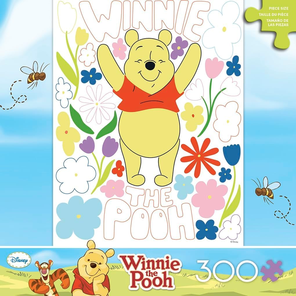 Ceaco - Disney Cozy Winnie The Pooh - 300 Large Piece Puzzle for Adults