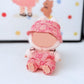 Ynottek Clothes for Labubu, Six-Pieces Set (No Doll ) for 15/17 CM Dolls, Including Clothes, Hats, Pants, Shoulder Bags, Shoes, Glasses,Underwear