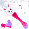Easter Basket Stuffers for Toddler, Bunny Bubble Wand, Easter Basket Essentials, 14" Light Up Automatic Bubble Maker with LED & Music, Toys