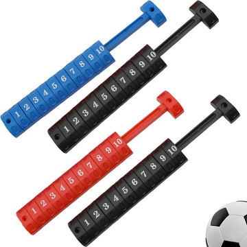 TWZKXC Table Football Counter, 4 Pack Foosball Table Parts Score Counters, Foosball Ball 10 Numbers Scoring Score Counter, Table Football Score Keeper