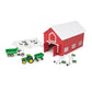 Tomy John Deere Childs Red Barn Playset - 1:64 Scale - Includes Farm Animal Toys, Tractor Toy, Red Barn with Handle, and Accessories - Easter Basket