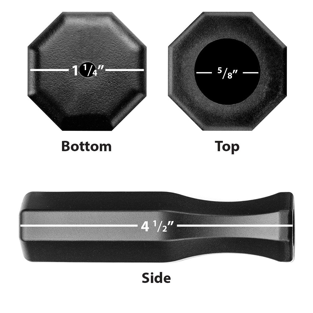 Brybelly Octagonal Handles for Standard Foosball Tables (8 Pack)