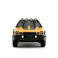 Jada Transformers Rise of The Beast 1:32 1977 Chevy Camaro Bumblebee w/Robot On Chassis Die-Cast Car, Toys for Kids and Adults