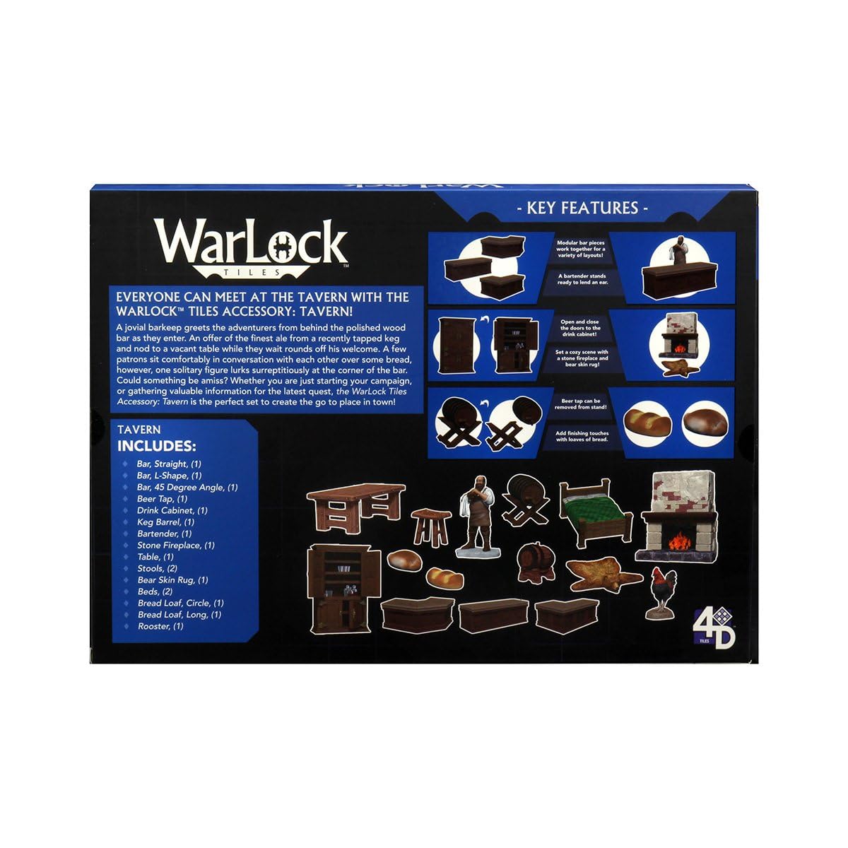 WizKids Warlock Tiles: Accessory - Tavern