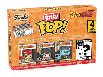 Funko Bitty POP! Dragon Ball Z, 4-Pack - Gohan, Raditz, Piccolo, and a Surprise Mystery Mini Figure - 0.9 Inch (2.2 Cm) - Anime Collectable