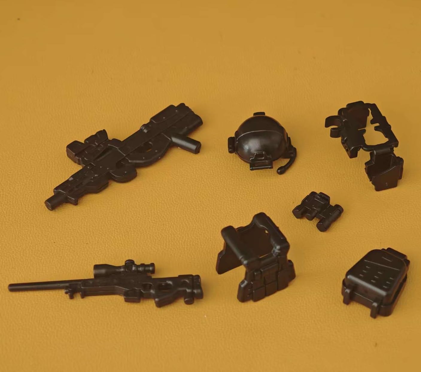 6 Set Building Weapons Pack for Minifigures, Army Assortment Pack, Compatible with Lego Parts and Pieces