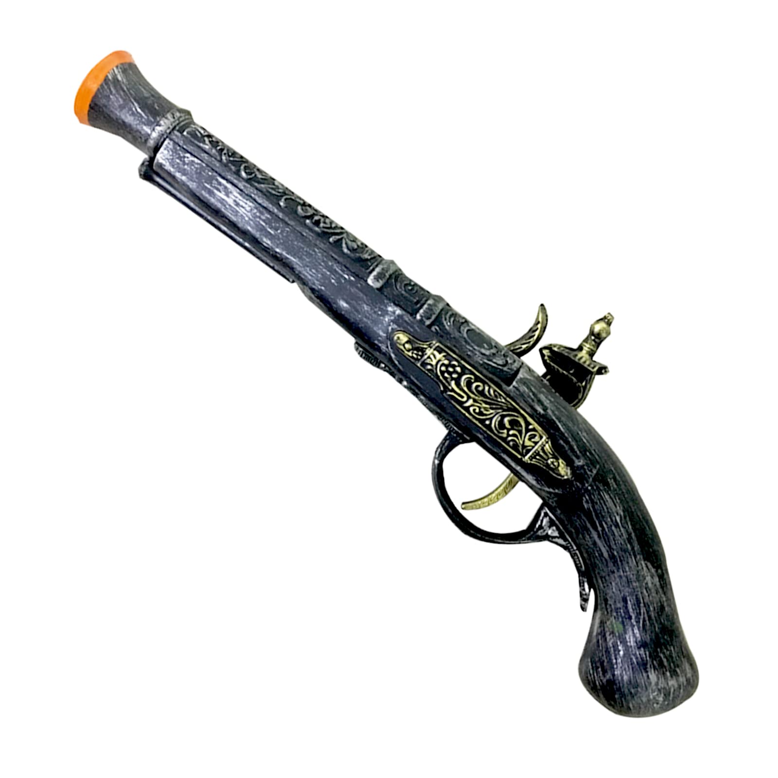 Assassin's Foam Cosplay Flintlock Pistol 2 Pcs Set 1:1 Scale Halloween Costume (Black Color 2 Pcs Set)