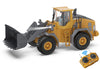 KIDMARKT Metal RC Wheel Loader Toy - Realistic Working Lights and Sounds, 1:20 Scale, 9-Channel Remote Control Construction Play Tractor Toys for Kids