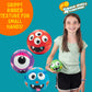 SCS Direct Gaga Ball Monster 5 in Playground Balls with Air Pump, 4 Pack