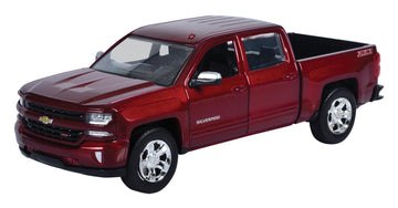 Motormax 2017 1/27 Scale Chevrolet Silverado 1500 Crew Cab Pickup Truck diecast Model