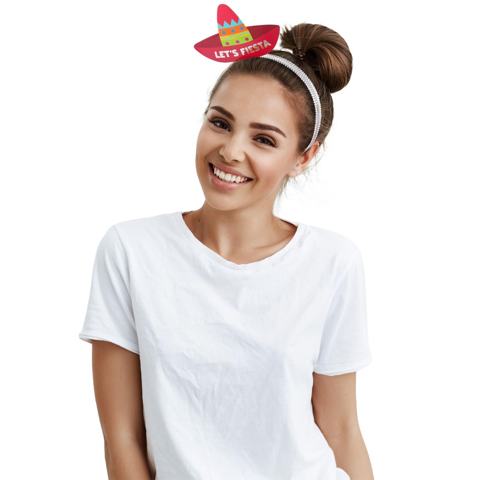 Juvale Sombrero Party Hats for Fiesta Party Supplies & Mexican Birthday Decorations - Taco Balloons & Photo Booth Props - 24-Pack, 3.5" x 5"