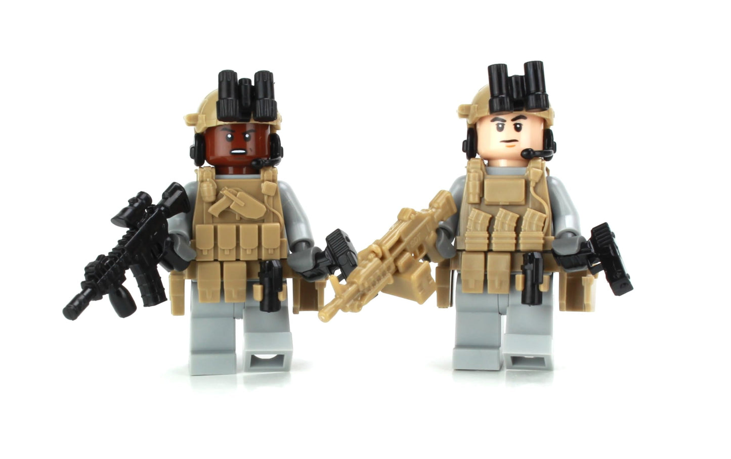 Battle Brick 1.6 Inches Tall US Army Rangers Custom Collectible Minifigures| Genuine Military Minifig | Custom Tactical Gear | Modern Warfare | Great