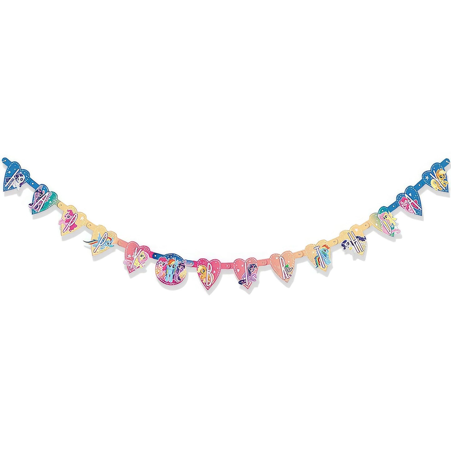 My Little Pony Happy Birthday Jointed Banner - 6.75 Ft, Multicolor, 1 Pc