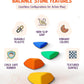 Giggle & Play Stepping Stones For Kids, Set Of 12 Montessori Indoor & Outdoor Sports Balance Stepping Stones, Promotes Coordination, Balance Strength